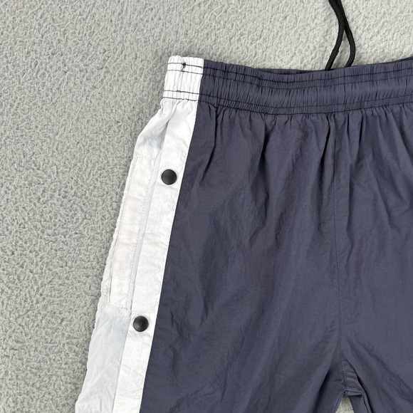 VTG Adidas Tear Away Windbreaker Track Pants Men Large Blue Side Snap Y2K - Picture 12 of 16